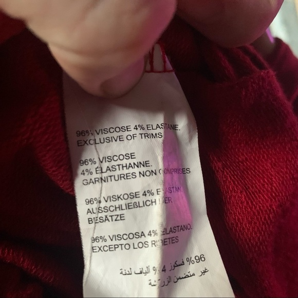 Love & Legend 3xl ladies Red Bell Sleeve Hooded Top - Picture 5 of 5